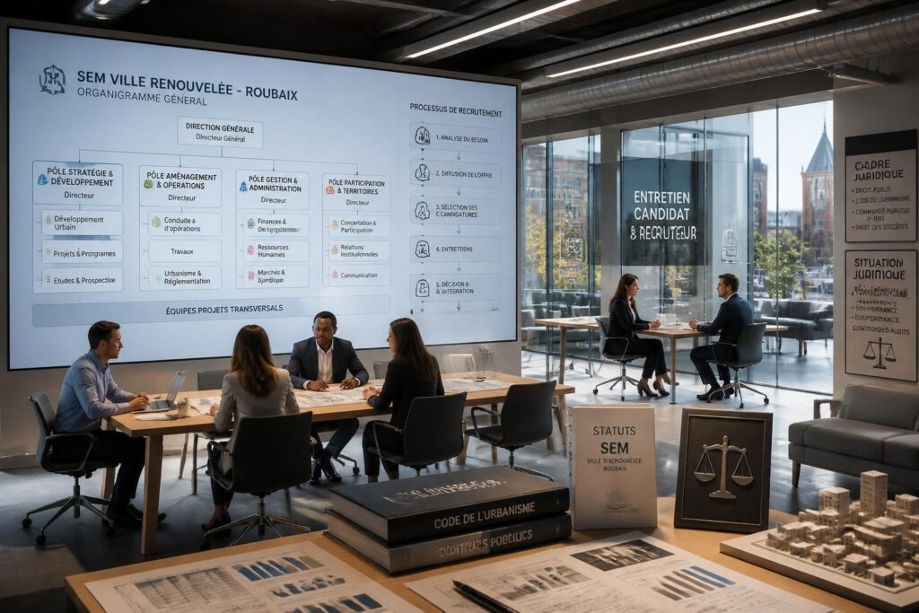 découvrez l'organigramme, les opportunités de recrutement et la situation juridique actuelle de la sem ville renouvelée à roubaix.